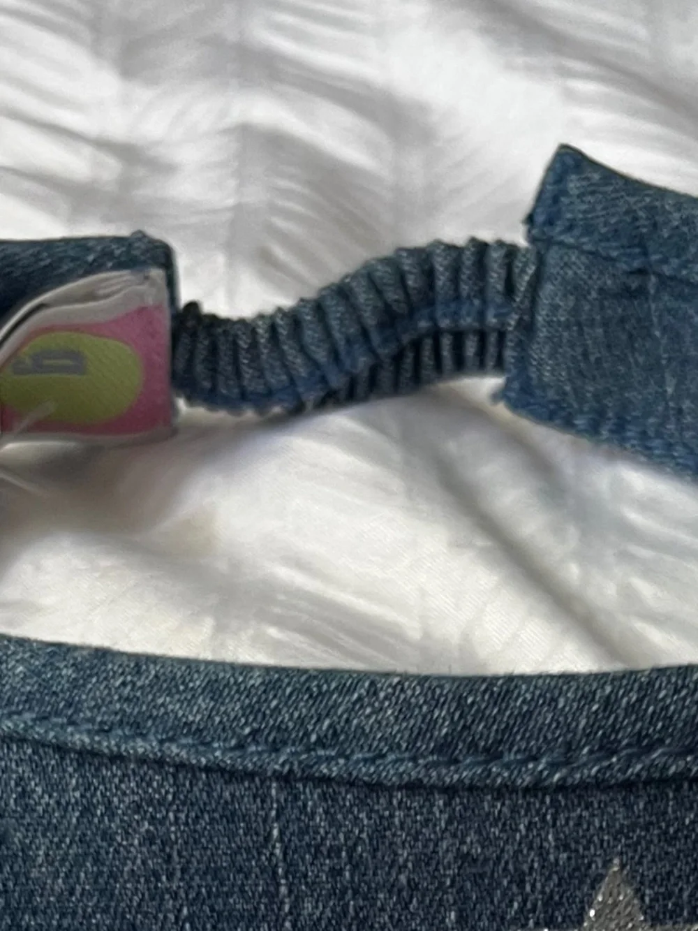 Gymboree Falling Stars Baby Top & Denim Visor Set 6-12 Months 6-18 VTG